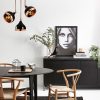 Modern Black Wall Lamp, MDF Body, 60 x 12 x 33 cm, E27 Socket (Max 40W), IP20, Pluggable, Laser-Cut Design, Stylish & Functional Lighting for Any Space