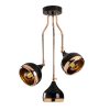 Modern Black Wall Lamp, MDF Body, 60 x 12 x 33 cm, E27 Socket (Max 40W), IP20, Pluggable, Laser-Cut Design, Stylish & Functional Lighting for Any Space