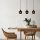 Industrial Scandinavian Chandelier, Fume Color, 65 x 65 cm, Height 114 cm | Metal Body, Glass Cap, Adjustable Height, 3 x E27 Max 40W | Perfect for Nostalgic Home Decor & Modern Spaces