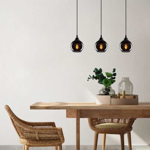 Modern Black Wall Lamp, MDF Body, 60 x 12 x 33 cm, E27 Socket (Max 40W), IP20, Pluggable, Laser-Cut Design, Stylish & Functional Lighting for Any Space