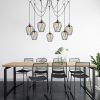 Modern Black Wall Lamp, MDF Body, 60 x 12 x 33 cm, E27 Socket (Max 40W), IP20, Pluggable, Laser-Cut Design, Stylish & Functional Lighting for Any Space