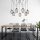 Industrial Black Chandelier, 160 cm Diameter, Adjustable Height, 7 x E27 Max 40W, Metal Body, IP20, Includes Setup Instructions, Perfect for Nostalgic Modern Spaces, Elegant & Functional Design