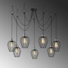 Modern Black Wall Lamp, MDF Body, 60 x 12 x 33 cm, E27 Socket (Max 40W), IP20, Pluggable, Laser-Cut Design, Stylish & Functional Lighting for Any Space