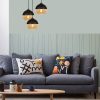 Modern Black Wall Lamp, MDF Body, 60 x 12 x 33 cm, E27 Socket (Max 40W), IP20, Pluggable, Laser-Cut Design, Stylish & Functional Lighting for Any Space