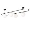 Modern Black Wall Lamp, MDF Body, 60 x 12 x 33 cm, E27 Socket (Max 40W), IP20, Pluggable, Laser-Cut Design, Stylish & Functional Lighting for Any Space