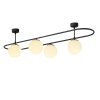 Modern Black Wall Lamp, MDF Body, 60 x 12 x 33 cm, E27 Socket (Max 40W), IP20, Pluggable, Laser-Cut Design, Stylish & Functional Lighting for Any Space