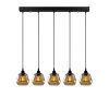Modern Black Wall Lamp, MDF Body, 60 x 12 x 33 cm, E27 Socket (Max 40W), IP20, Pluggable, Laser-Cut Design, Stylish & Functional Lighting for Any Space