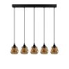 Modern Black Wall Lamp, MDF Body, 60 x 12 x 33 cm, E27 Socket (Max 40W), IP20, Pluggable, Laser-Cut Design, Stylish & Functional Lighting for Any Space