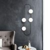 Modern Black Wall Lamp, MDF Body, 60 x 12 x 33 cm, E27 Socket (Max 40W), IP20, Pluggable, Laser-Cut Design, Stylish & Functional Lighting for Any Space
