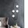 Modern Industrial Wall Lamp, Black & White, 40 x 33 cm, Height: 124 cm | Metal Body, Glass Cap, 4 x E27 Max 40W | Stylish Scandinavian Design, Includes Setup Instructions, IP20 Rated