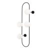 Modern Black Wall Lamp, MDF Body, 60 x 12 x 33 cm, E27 Socket (Max 40W), IP20, Pluggable, Laser-Cut Design, Stylish & Functional Lighting for Any Space