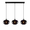 Modern Black Wall Lamp, MDF Body, 60 x 12 x 33 cm, E27 Socket (Max 40W), IP20, Pluggable, Laser-Cut Design, Stylish & Functional Lighting for Any Space