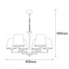 Modern Black Wall Lamp, MDF Body, 60 x 12 x 33 cm, E27 Socket (Max 40W), IP20, Pluggable, Laser-Cut Design, Stylish & Functional Lighting for Any Space