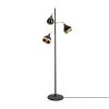 Modern Black Wall Lamp, MDF Body, 60 x 12 x 33 cm, E27 Socket (Max 40W), IP20, Pluggable, Laser-Cut Design, Stylish & Functional Lighting for Any Space