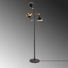 Modern Black Wall Lamp, MDF Body, 60 x 12 x 33 cm, E27 Socket (Max 40W), IP20, Pluggable, Laser-Cut Design, Stylish & Functional Lighting for Any Space