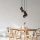 Industrial Scandinavian Chandelier, Fume Color, 50 x 50 cm, Height: 114 cm | Metal Body, Glass Cap, Adjustable Height, 5 x E27 Max 40W | Perfect for Nostalgic Home Decor & Modern Spaces