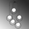 Modern Black Wall Lamp, MDF Body, 60 x 12 x 33 cm, E27 Socket (Max 40W), IP20, Pluggable, Laser-Cut Design, Stylish & Functional Lighting for Any Space