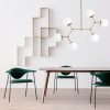 Modern Black Wall Lamp, MDF Body, 60 x 12 x 33 cm, E27 Socket (Max 40W), IP20, Pluggable, Laser-Cut Design, Stylish & Functional Lighting for Any Space