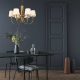 Modern Black Wall Lamp, MDF Body, 60 x 12 x 33 cm, E27 Socket (Max 40W), IP20, Pluggable, Laser-Cut Design, Stylish & Functional Lighting for Any Space