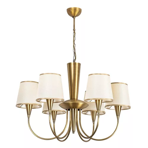 Elegant antique chandelier, metal body, diameter 75 cm, height 85 cm | 6 x E27 Max 40W | Contains setup instructions | Charming design for modern living spaces, IP20 rating, perfect for any room