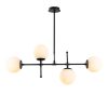 Modern Black Wall Lamp, MDF Body, 60 x 12 x 33 cm, E27 Socket (Max 40W), IP20, Pluggable, Laser-Cut Design, Stylish & Functional Lighting for Any Space