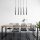Modern Black Chandelier, Adjustable Height 135 cm, Metal Body, 78 x 5 cm Base, 5 x E14 LED Bulbs (Included), IP20, Stylish Industrial & Scandinavian Design, Perfect for Home & Office Spaces