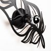 Elegant Black Wall Lamp, Metal Body, 10 x 12 cm, Height 100 cm, E14 Max 40W, IP20 | Glamorous Hotel-Style Lighting for Modern Spaces