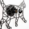 Elegant Black Wall Lamp, Metal Body, 10 x 12 cm, Height 100 cm, E14 Max 40W, IP20 | Glamorous Hotel-Style Lighting for Modern Spaces
