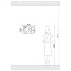 Elegant Black Wall Lamp, Metal Body, 10 x 12 cm, Height 100 cm, E14 Max 40W, IP20 | Glamorous Hotel-Style Lighting for Modern Spaces