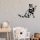 Elegant Black Wall Lamp, Metal Body, 10 x 12 cm, Height 100 cm, E14 Max 40W, IP20 | Glamorous Hotel-Style Lighting for Modern Spaces