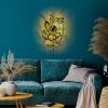 Elegant Black Wall Lamp, Metal Body, 10 x 12 cm, Height 100 cm, E14 Max 40W, IP20 | Glamorous Hotel-Style Lighting for Modern Spaces