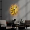 Elegant Black Wall Lamp, Metal Body, 10 x 12 cm, Height 100 cm, E14 Max 40W, IP20 | Glamorous Hotel-Style Lighting for Modern Spaces