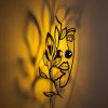Elegant Black Wall Lamp, Metal Body, 10 x 12 cm, Height 100 cm, E14 Max 40W, IP20 | Glamorous Hotel-Style Lighting for Modern Spaces