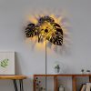 Elegant Black Wall Lamp, Metal Body, 10 x 12 cm, Height 100 cm, E14 Max 40W, IP20 | Glamorous Hotel-Style Lighting for Modern Spaces