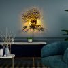 Elegant Black Wall Lamp, Metal Body, 10 x 12 cm, Height 100 cm, E14 Max 40W, IP20 | Glamorous Hotel-Style Lighting for Modern Spaces