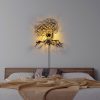 Elegant Black Wall Lamp, Metal Body, 10 x 12 cm, Height 100 cm, E14 Max 40W, IP20 | Glamorous Hotel-Style Lighting for Modern Spaces
