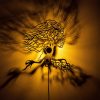 Elegant Black Wall Lamp, Metal Body, 10 x 12 cm, Height 100 cm, E14 Max 40W, IP20 | Glamorous Hotel-Style Lighting for Modern Spaces