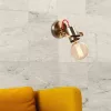 Vintage Glam wall lamp, metal housing, 12 x 17 cm, height: 13 cm, E27 socket Max 40W, IP20 | Elegant lighting for home decoration, perfect for living room and bedroom atmosphere