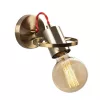 Vintage Glam wall lamp, metal housing, 12 x 17 cm, height: 13 cm, E27 socket Max 40W, IP20 | Elegant lighting for home decoration, perfect for living room and bedroom atmosphere