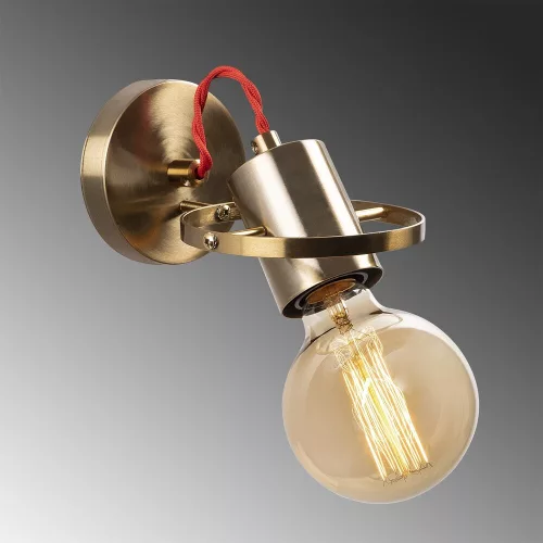 Vintage Glam wall lamp, metal housing, 12 x 17 cm, height: 13 cm, E27 socket Max 40W, IP20 | Elegant lighting for home decoration, perfect for living room and bedroom atmosphere