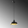 Industrial Scandinavian Chandelier, Black Metal Body, 22 x 22 cm, Height 107 cm, 90 cm Cable, E27 Socket Max 40W, Stylish Lighting for Modern Home & Office Spaces, Elegant & Functional Design
