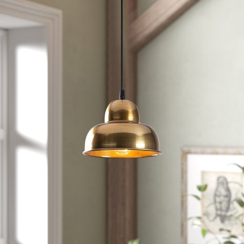 Glamorous Scandinavian Chandelier, Gold Metal Body, 20 x 20 cm, Height 111 cm, 90 cm Cable, E27 Socket Max 40W, IP20 | Elegant Lighting for Modern Home Décor & Stylish Spaces