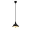 Industrial Scandinavian Chandelier, Black Metal Body, 19 x 19 cm, Height 108 cm, 90 cm Cable, E27 Socket Max 40W, Stylish Lighting for Modern Home & Office Spaces, Elegant & Functional Design