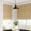 Industrial Scandinavian Chandelier, Black Metal Body, 22 x 22 cm, Height 109 cm, 90 cm Cable, E27 Socket Max 40W, Stylish Lighting for Modern Home & Office Spaces, Elegant & Functional Design