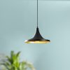 Industrial Scandinavian Chandelier, Black Metal Body, 30 x 30 cm, Height 113 cm, 90 cm Cable, E27 Socket Max 40W, Stylish Lighting for Modern Home & Office Spaces, Elegant & Functional Design