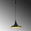 Industrial Scandinavian Chandelier, Black Metal Body, 30 x 30 cm, Height 113 cm, 90 cm Cable, E27 Socket Max 40W, Stylish Lighting for Modern Home & Office Spaces, Elegant & Functional Design