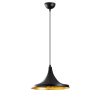 Industrial Scandinavian Chandelier, Black Metal Body, 30 x 30 cm, Height 113 cm, 90 cm Cable, E27 Socket Max 40W, Stylish Lighting for Modern Home & Office Spaces, Elegant & Functional Design