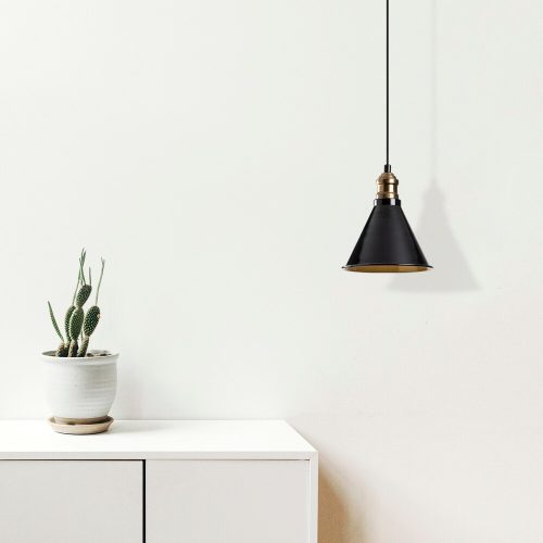 Elegant Black Wall Lamp, Metal Body, 10 x 12 cm, Height 100 cm, E14 Max 40W, IP20 | Glamorous Hotel-Style Lighting for Modern Spaces