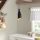 Industrial Scandinavian Chandelier, Black Metal Body, 13 x 13 cm, Height 126 cm, 90 cm Cable, E27 Socket Max 40W, Stylish Lighting for Modern Home & Office Spaces, Elegant & Functional Design