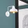 Scandinavian wall lamp, white metal housing, 19 x 27 cm, height: 24 cm | E27 socket, max 40W | Stylish and functional lighting for modern interior design, IP20 rating, perfect for living room and bedroom